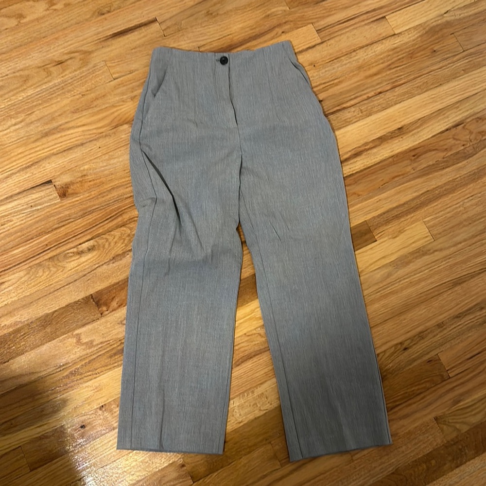 High Waist Culottes Size M in Grey, Zara